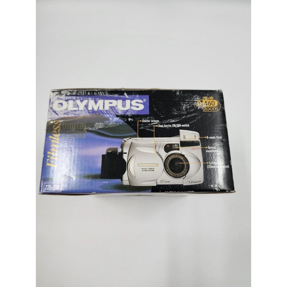 Olympus Camedia D-460 Zoom Digital Camera 1.3MP 3x Optical Zoom Silver Boxed